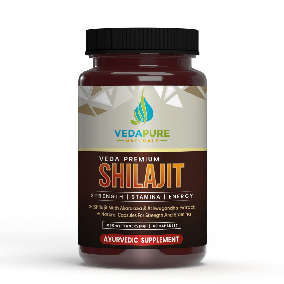 Top 15 Shilajit Capsule Brands In India Vedapure Naturals Premium Shilajit/Shilajeet with Safed Musli & Ashwagandha Extracts - 1000mg 60 Capsules Vedapure Naturals