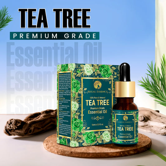 Regal Essence Tea Tree Essential Oil For Healthy Skin, Hair & Stress-15ml Vedapure Naturals