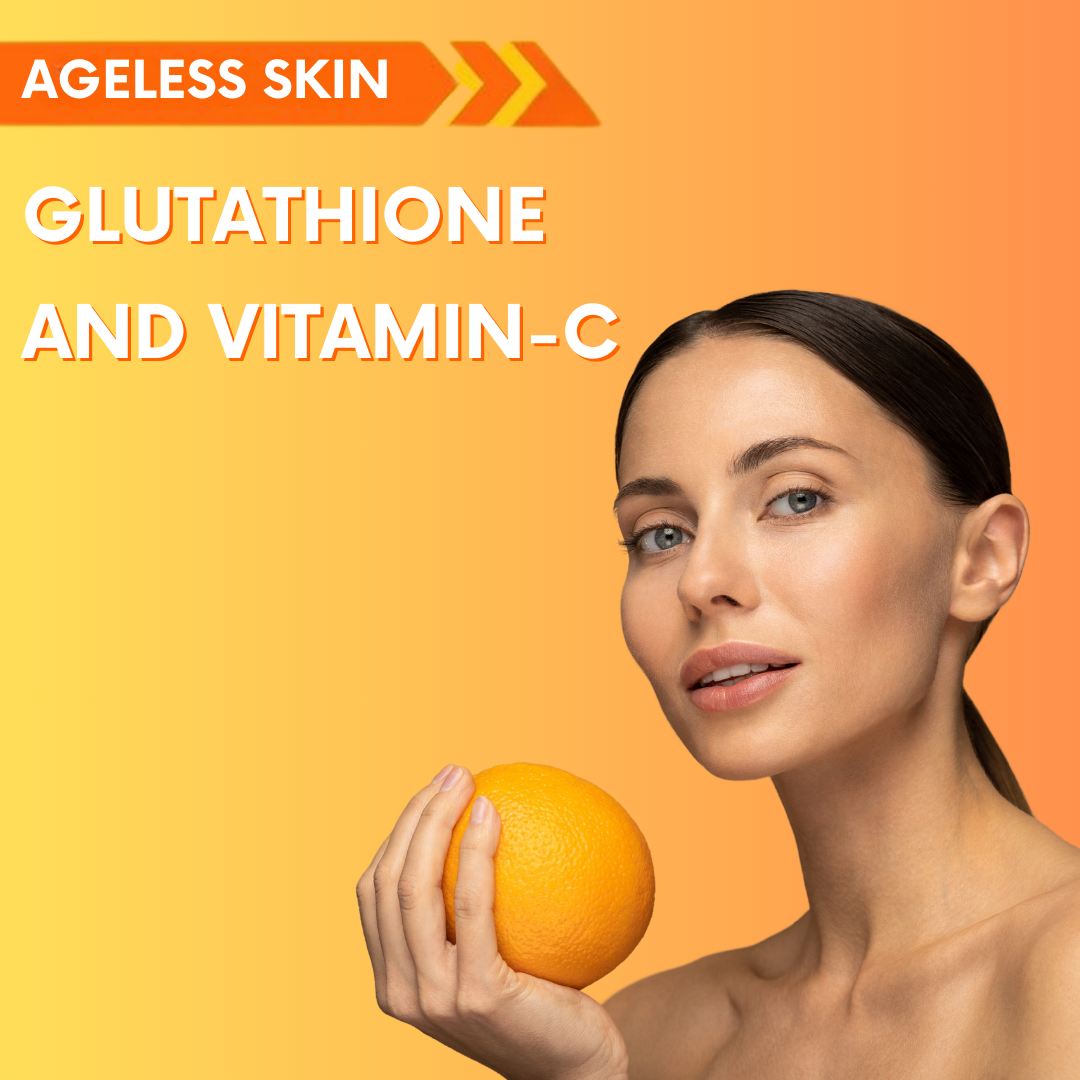 Vedapure L-Glutathione Capsules with Vitamin C & E – Skin Glow, Detox & Immunity – 30 Caps