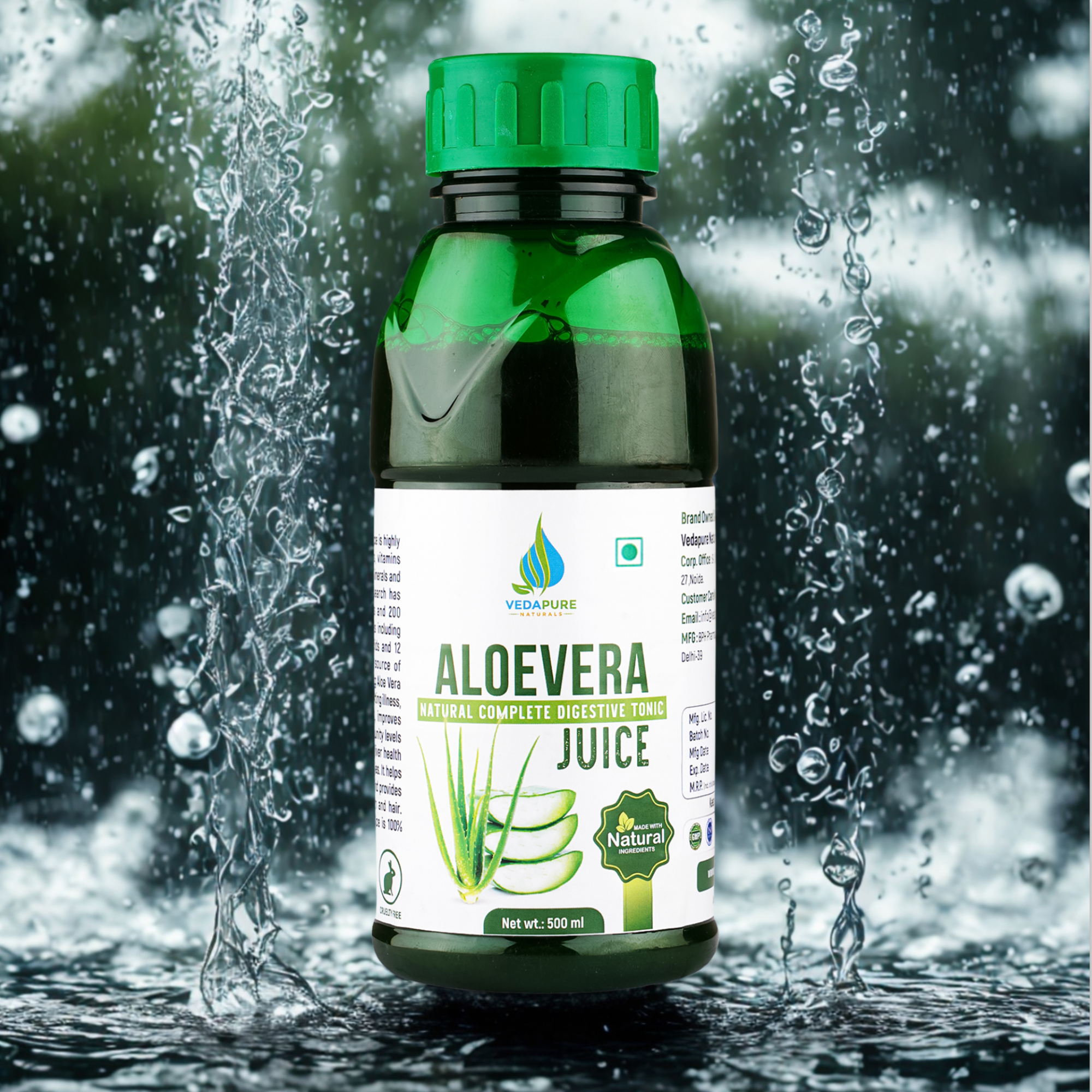 Vedapure Naturals Pure & Natural Aloe Vera Juice For Healthy Body 500 ML