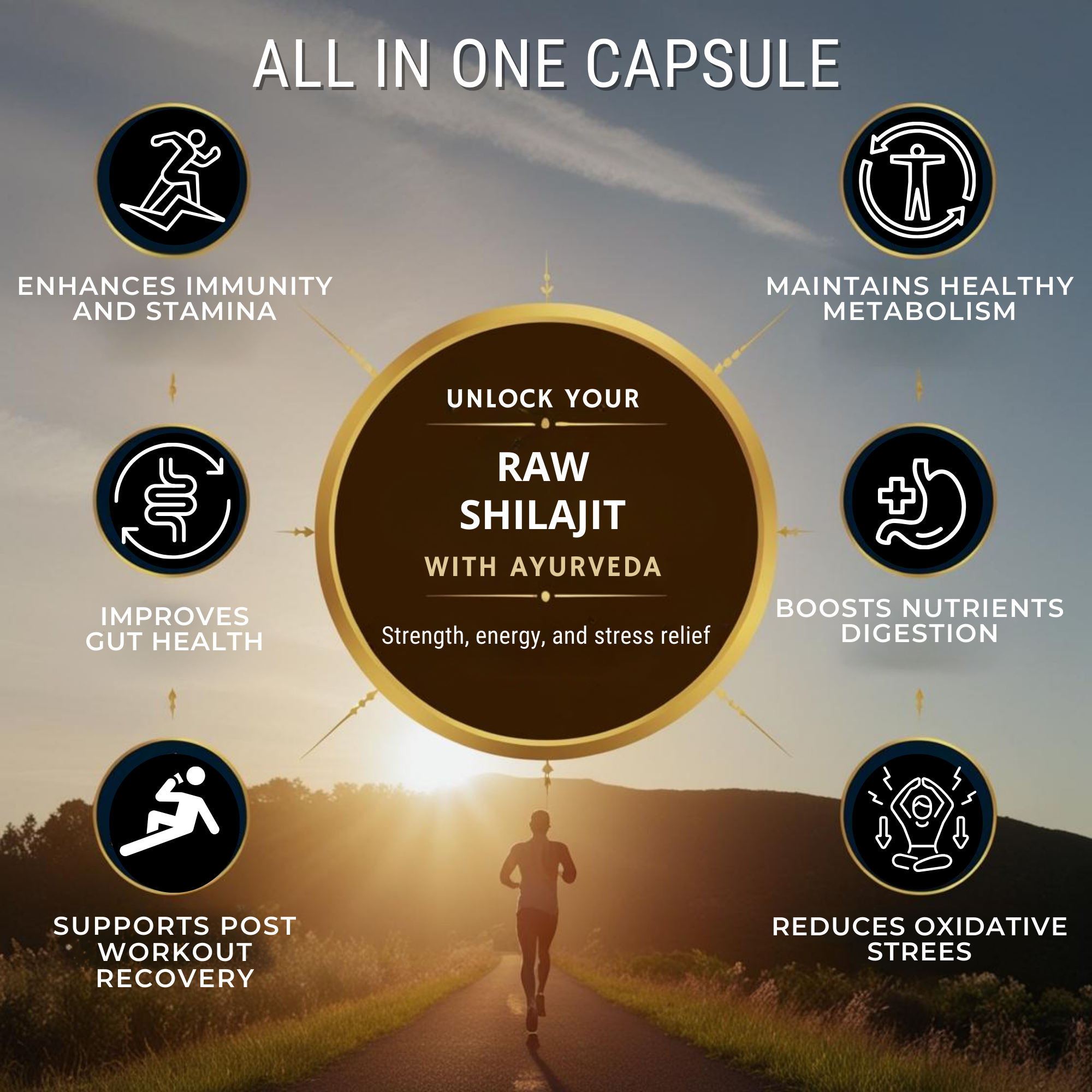 Veda Raw Shilajit Capsules 100mg – 60 Capsules | Pure Himalayan Shilajit for Strength, Stamina & General Health | Ayurvedic Energy & Vitality Booster