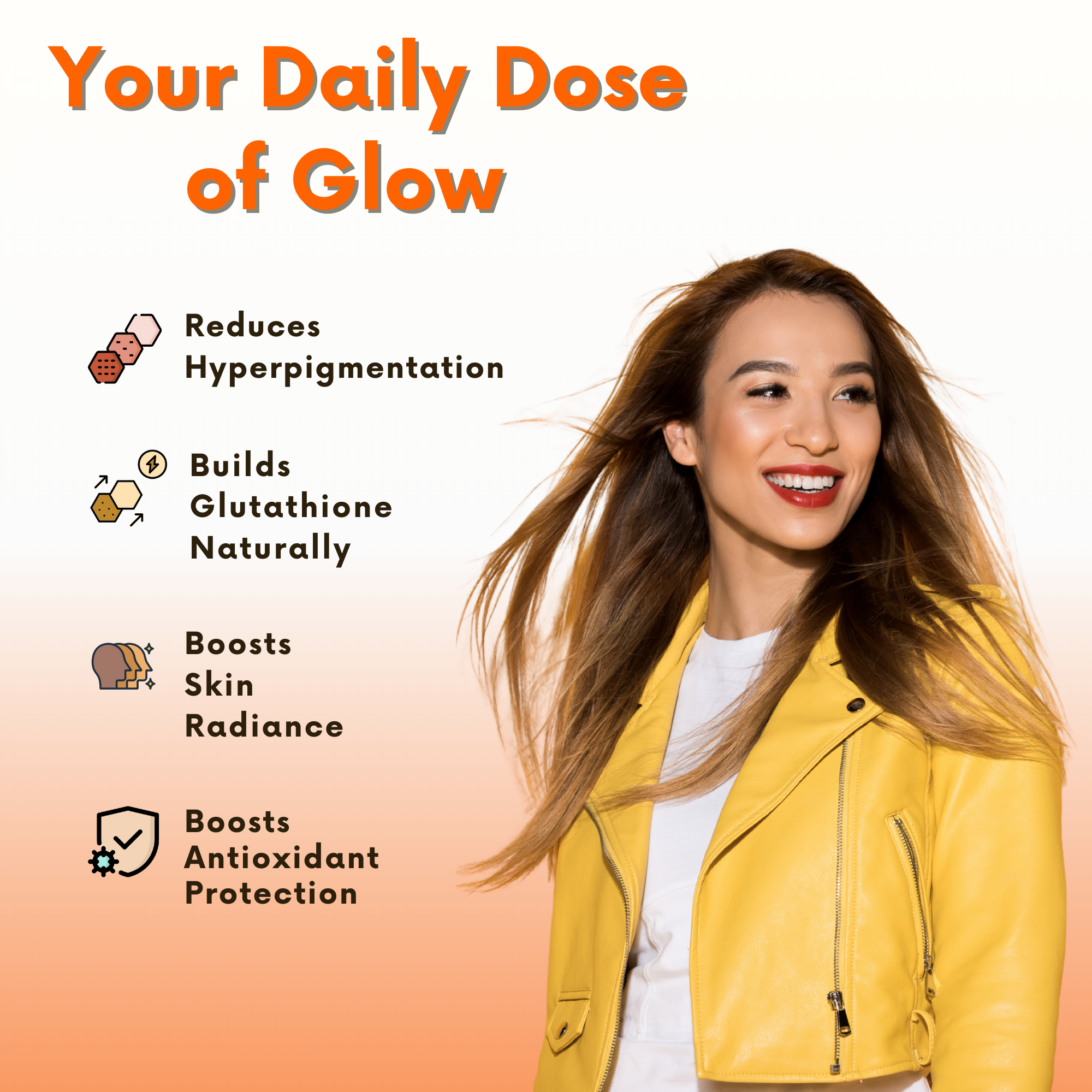 Vedapure L-Glutathione Orange Effervescent Tablets 15 N (Pack of 1) Vitamin C & E | Skin Brightening | Hydration | Collagen Support