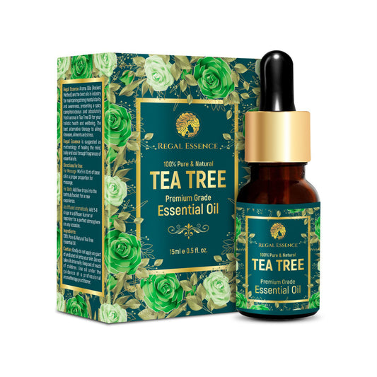Regal Essence Tea Tree Essential Oil For Healthy Skin, Hair & Stress-15ml Vedapure Naturals