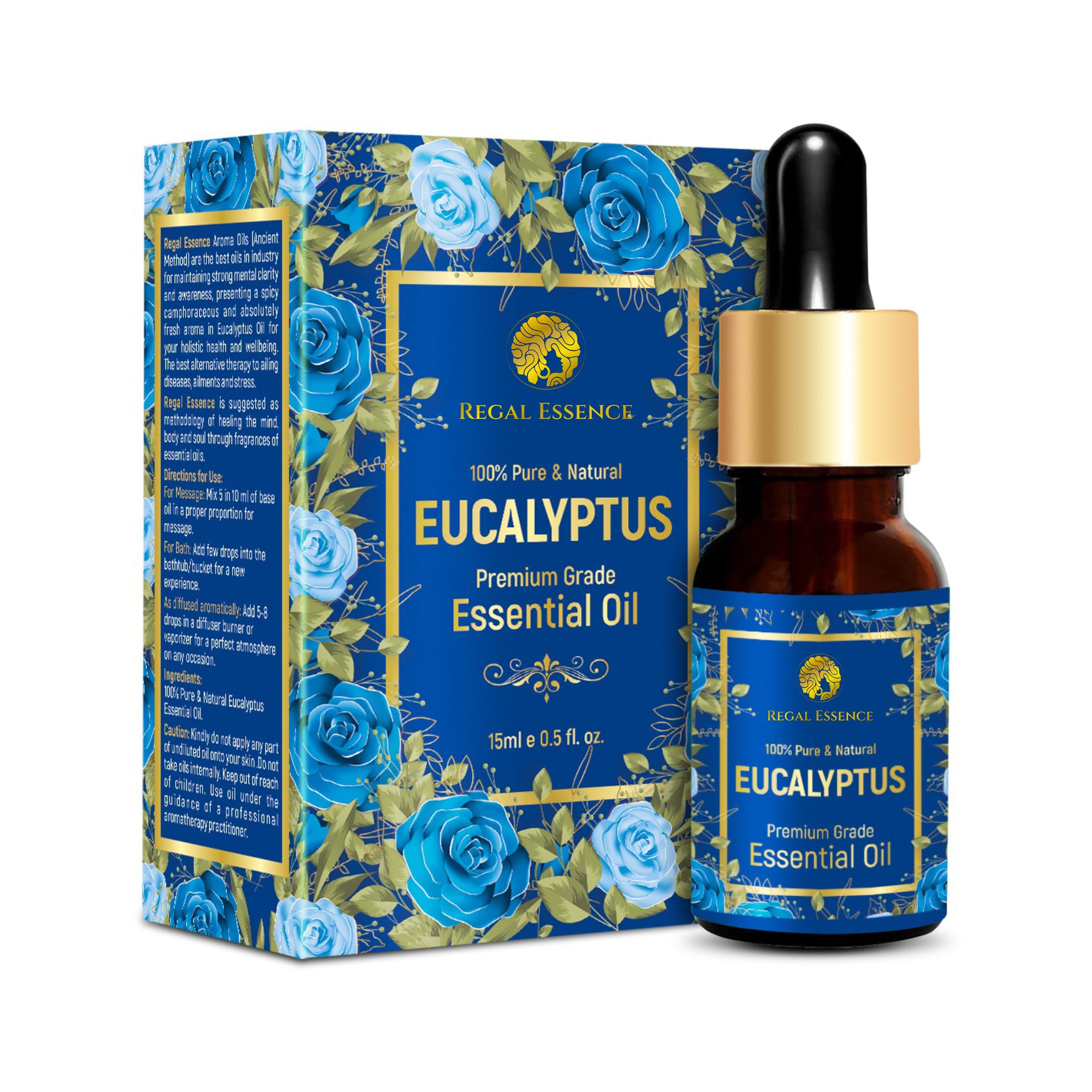Regal Essence Eucalyptus Essential oil For Cold & Cough- 15ml Vedapure Naturals