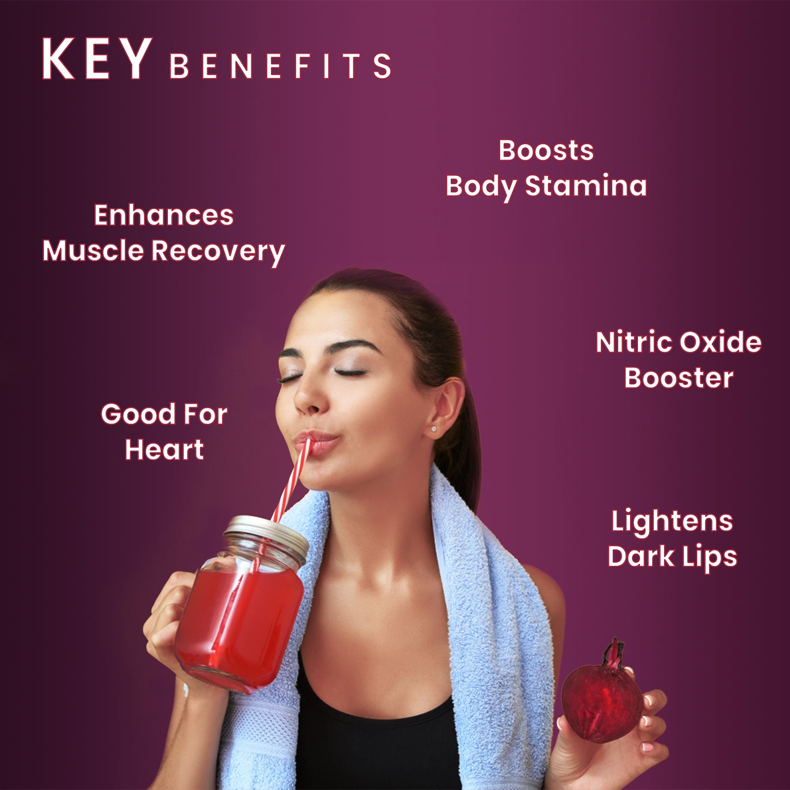 VEDAPURE NATURALS  Pure Beetroot Powder | Natural Anti-Oxidant for Heart Health & Energy Boost | Promotes good Skin & Hairs | - 100 GM Vedapure Naturals