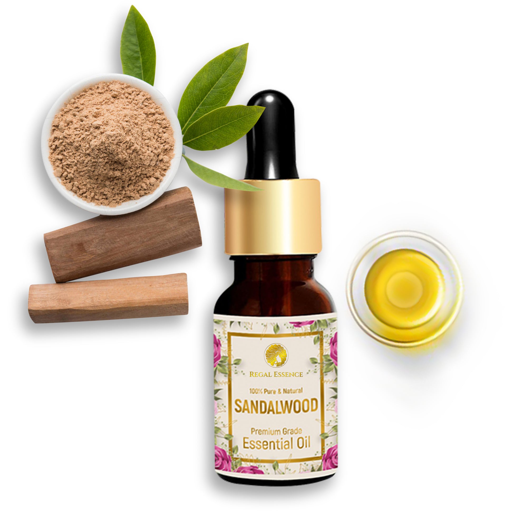 Regal Essence Sandalwood Essential Oil For Skin & Face-15ml Vedapure Naturals