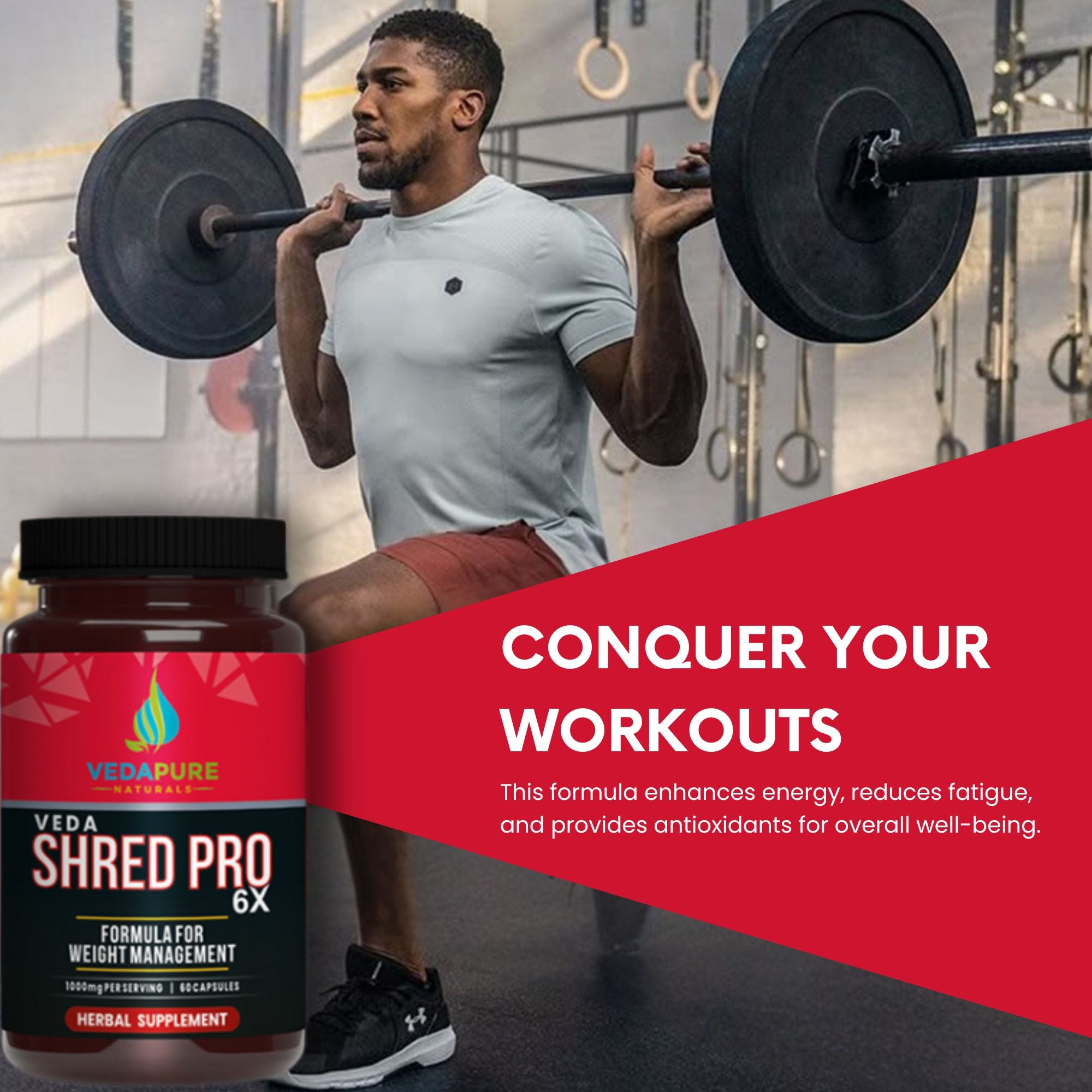 Vedapure Naturals Veda Shred Pro 6x Fat burner Weight Management - 60 Capsules