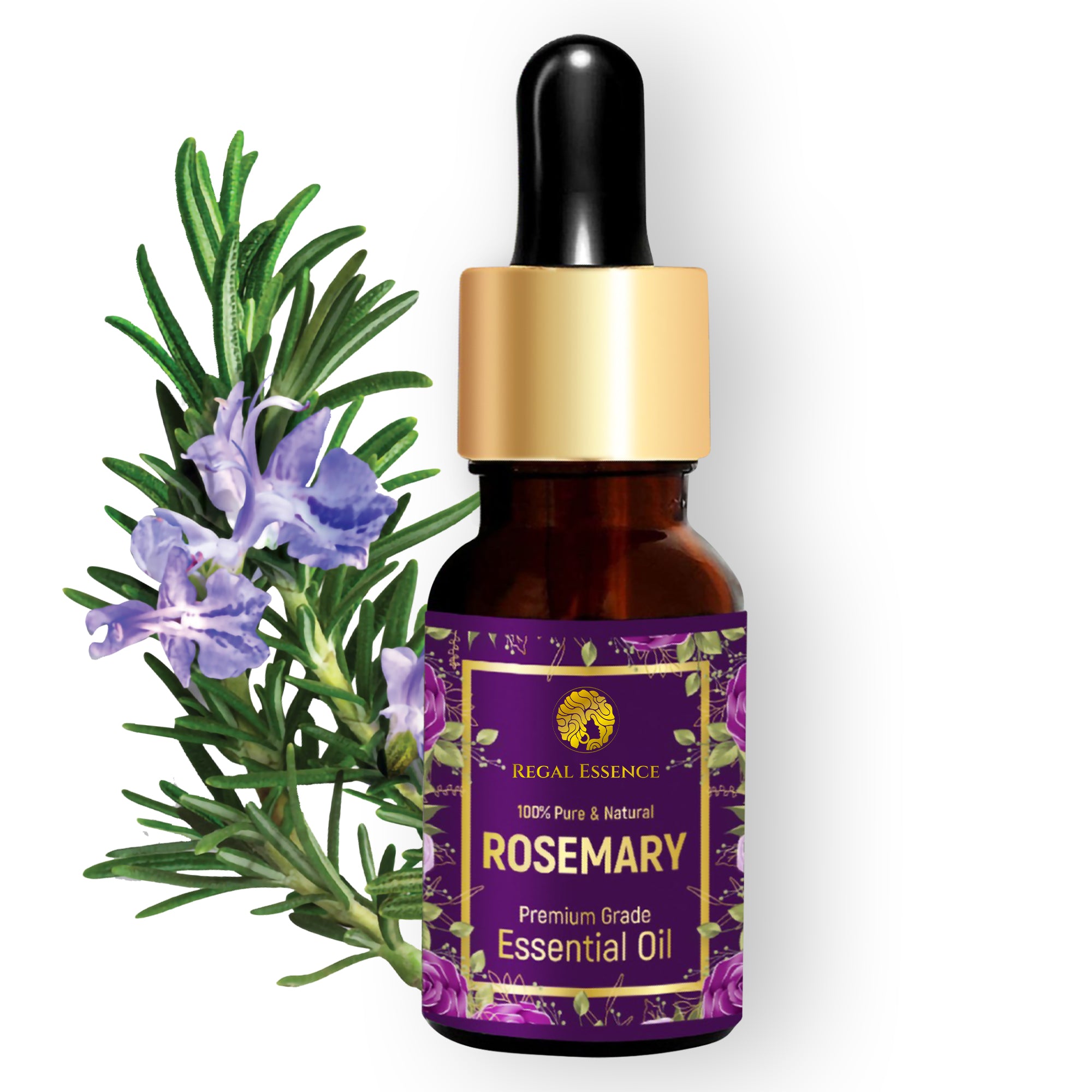 Regal Essence Rosemary Essential Oil, For Skin, Muscle & Joints-15ml Vedapure Naturals