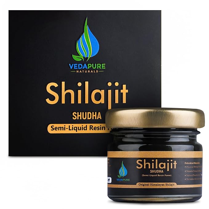 Vedapure Naturals Shilajit/Shilajeet Resin for Men & Women Supports General Weakness-25 Gram Vedapure Naturals