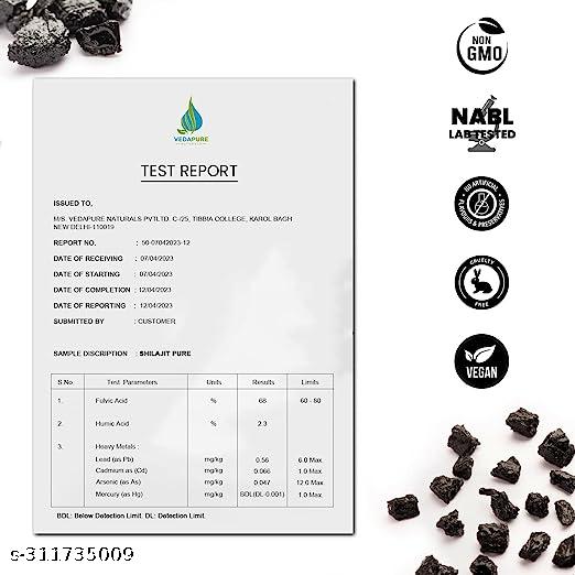 Vedapure Shudh Shilajit Resin 20g – Pure Himalayan Extract for Energy, Stamina & Strength