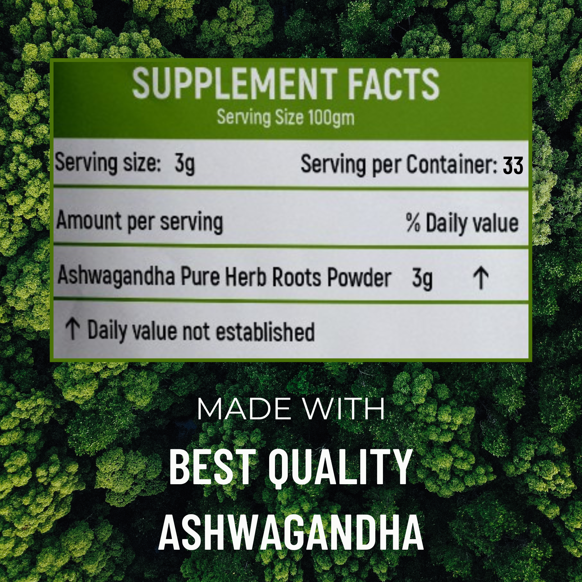Vedapure Ashwagandha Powder – Pure Withania Somnifera for Strength, Immunity & Stress Relief – 100g