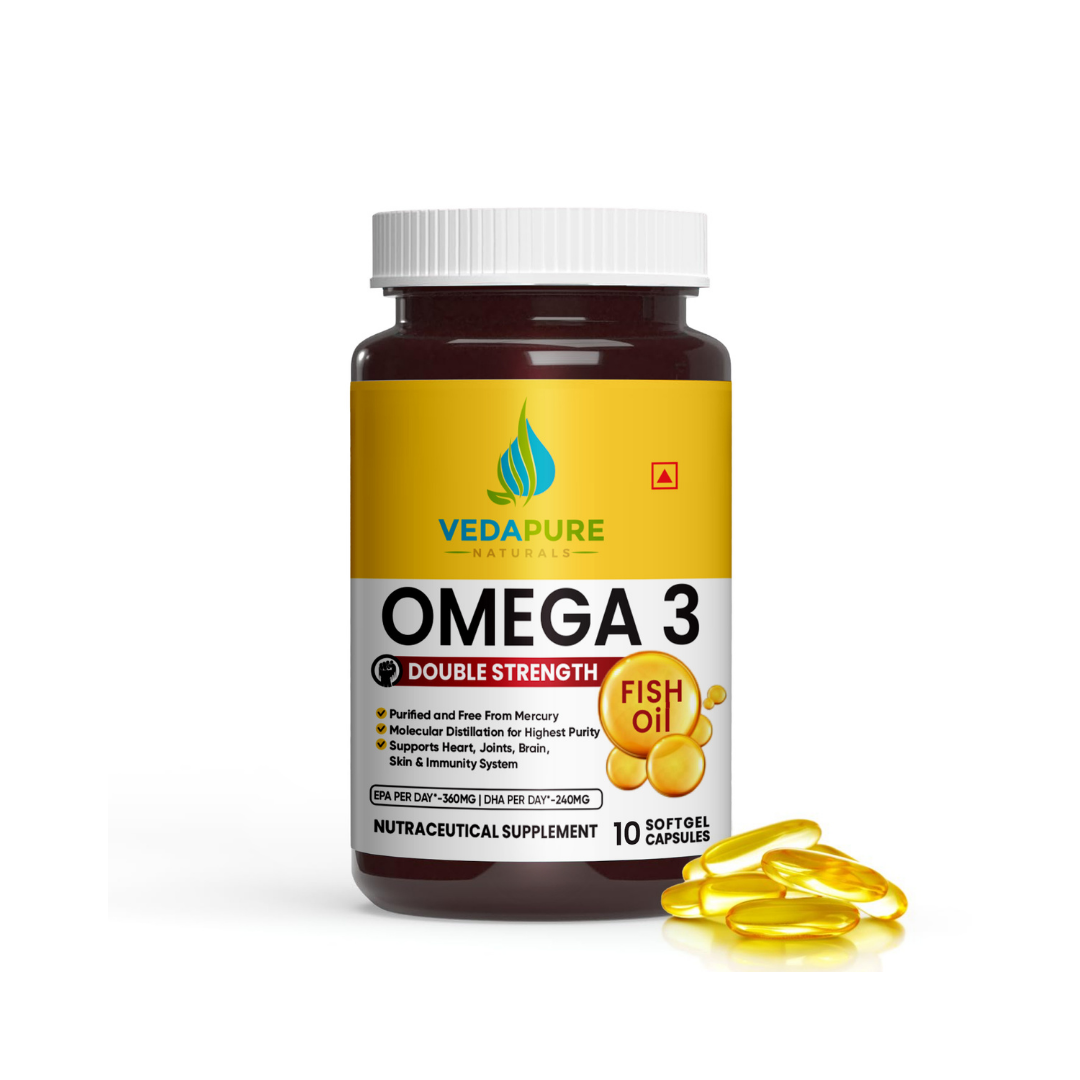 COMBO - Marine Collagen 210 g & Omega 3 Fatty Acid Softgel 60 N | Amino Acids | Biotin | 360 EPA & 240 DHA | Vitamin C & E | Healthy Heart, Eyes, Skin, Joints, Hairs & Nails