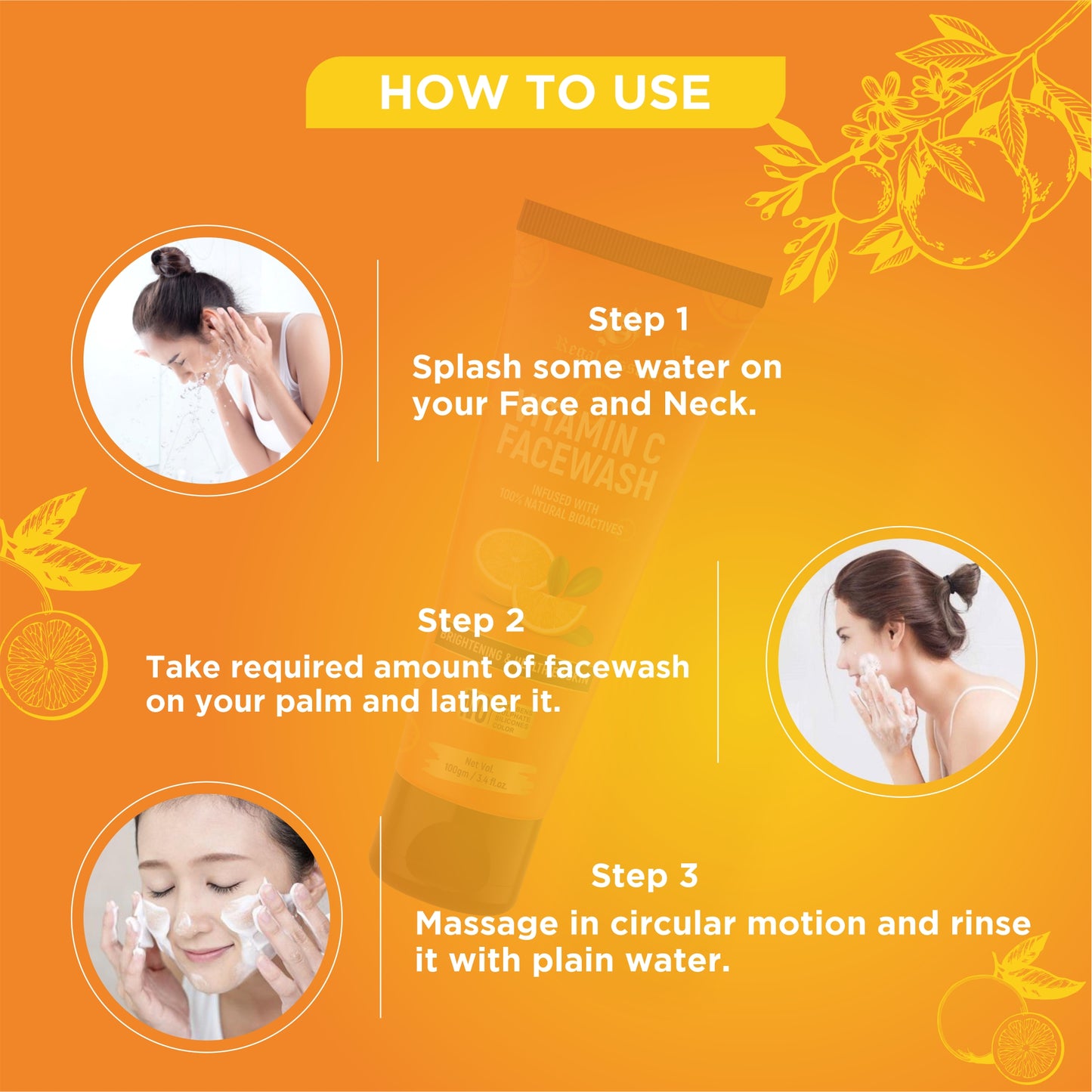 Regal Essence Vitamin C Facewash For Skin Brightening or lightening -100ml Regal Essence