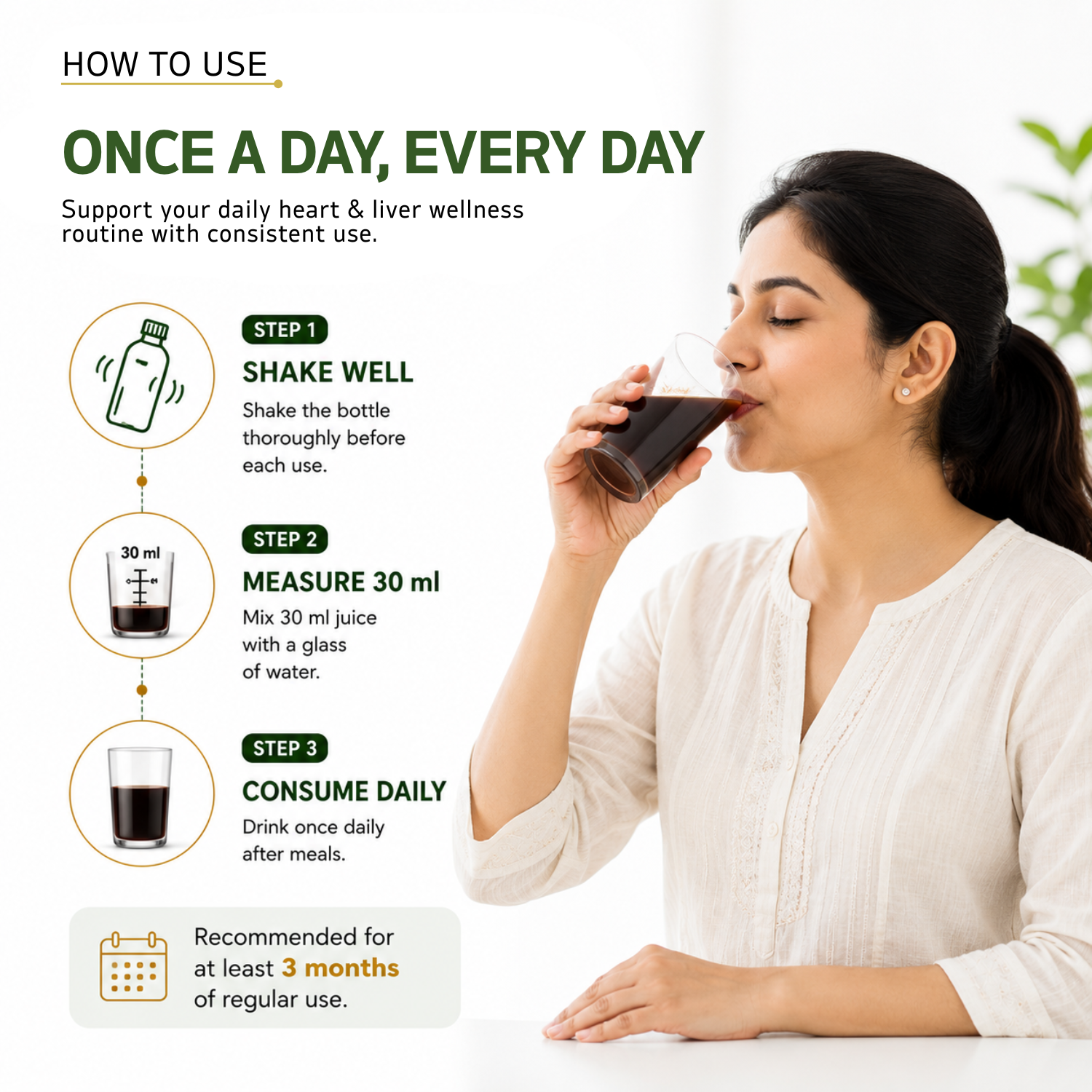 VEDAPURE Heart & Liver Care Juice 1000ml | Ayurvedic Liver Detox & Heart Health Juice | Herbal Liver Cleanse with Kasni, Revand Chini, Anjeer & Fennel | No Added Sugar | GMP Certified (Pack of 1)