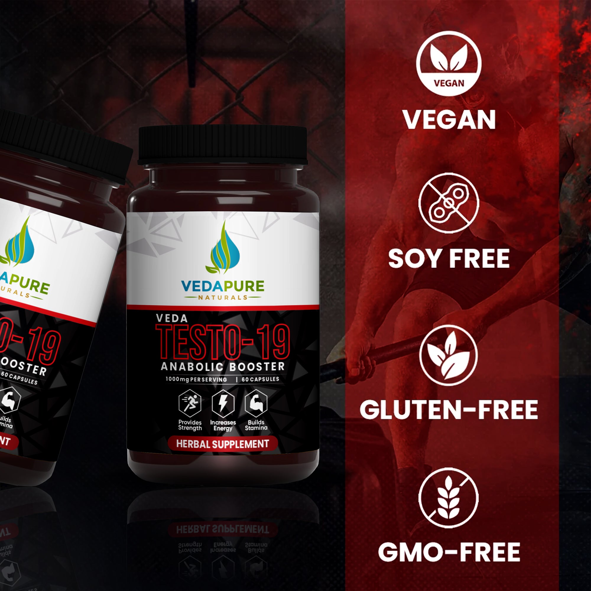 Testosterone & Ashwagandha Combo Vedapure Naturals