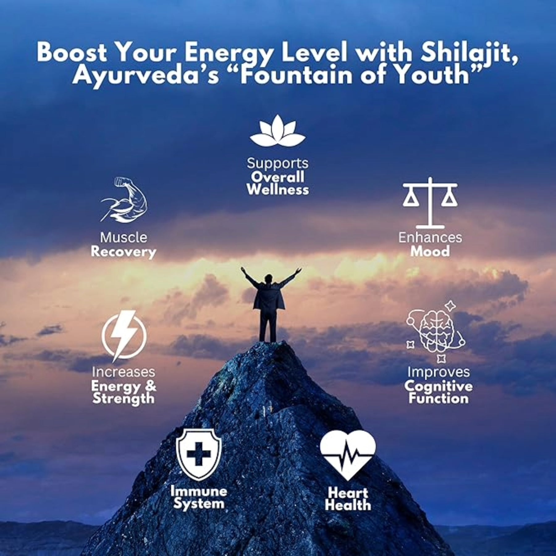 VEDAPURE  Wellness Strength Set Combo - Double Strength Omega 3 Fish Oil 1000mg for Heart, Brain & Muscle function Shilajit/Shilajeet Resin for Men & Women Supports General Weakness &  Multivitamin & Multimineral For Men & Women- 60 Capsules COMBO PACK