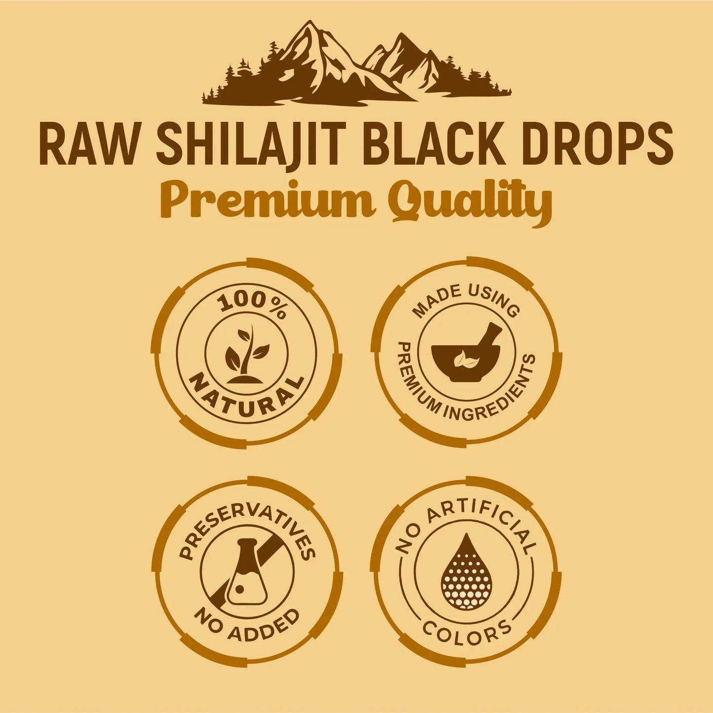 Rock Gold Pure Ayurvedic Raw Shilajit/ Shilajeet Liquid For Men & Women- 30ml Rock Gold